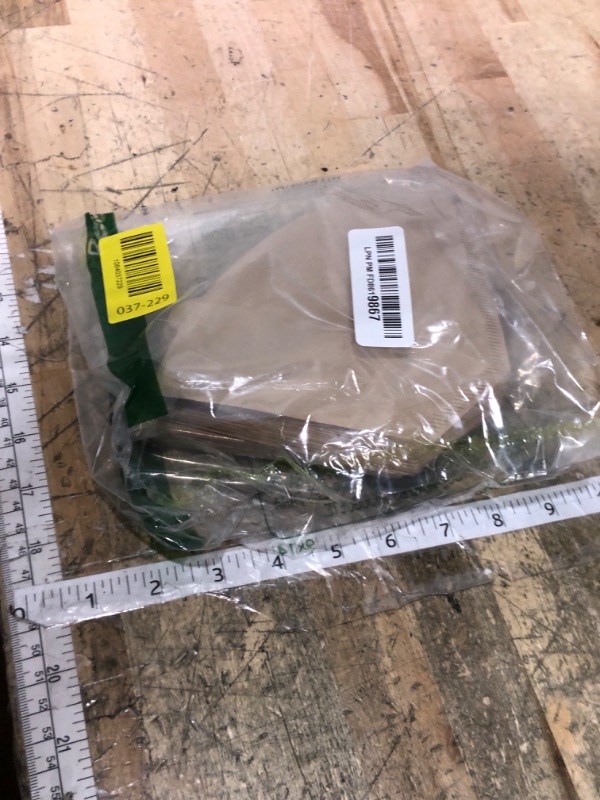 Photo 1 of 100 Count Coffee Filters #4, Premium Cone Coffee Filters 8-12 cup, Unbleached Natural Paper, Disposable Coffee Filters 4 Cone Paper for Pour Over and Drip Coffee Maker