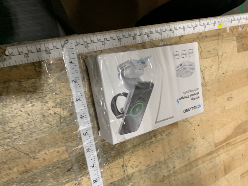 Photo 1 of **FACTORY SEALED** 5-in-1 Wireless Charger for MagSafe, AC ISLAND Portable Travel Charging Station, 35W Max Fast Foldable Magnetic Stand, Evolved for iPhone 17-12 & Air Series, Apple Watch, AirPods (with 35W Adapter)