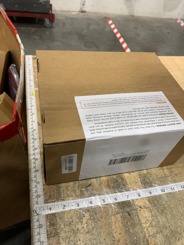 Photo 1 of **FACTORY SEALED** Wocepu 4 pcs 5.5"x5.5" Aluminum Deck Post Base Cover, for Deck railings, Stairs, Patios, Porches Split Deck Post Skirt (Black)