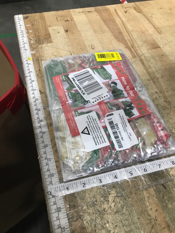 Photo 1 of 24 PCS Christmas Wrap Gifts Pull Bows, 12 Colors 5 Inches Reusable Multi Color Pull Bows,Christmas Bows for Gift Wrapping, Gift Bows for Christmas Tree,Fruit Baskets Decorations.