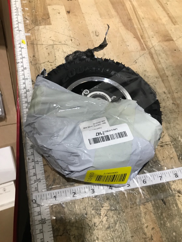 Photo 1 of 200x50 Electric Scooter Tire 8"x2" Pneumatic Wheel 8in Inflation Tyre Air Tire & 10mm Bearing Alloy Hub for Mountain Scooter and Mountain Skateboard Off-road Tire