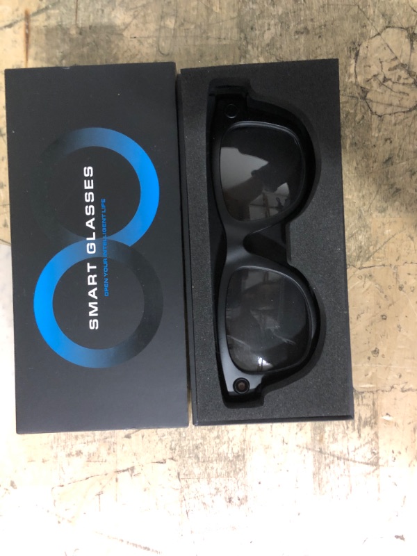 Photo 1 of (missing cord) XHABXKP AI Smart Glasses with 4K Camera & Audio | Bluetooth Video Recording Sunglasses with ChatGPT Translation