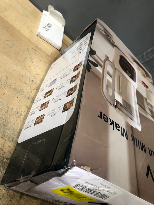 Photo 1 of 10 in 1 Nut Milk Maker Machine, Automatic Soy Milk Maker 60oz Blender for Almond, Oat, Coconut, Plant-Based & Non-Dairy Milks/Beverages with 24H Pre-Set Timer & 12H Keep Warm