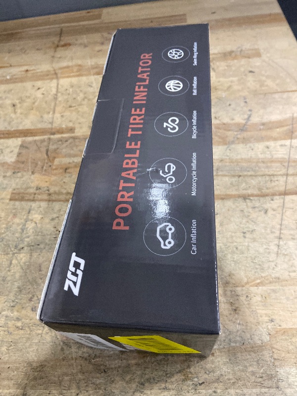 Photo 1 of Tire Inflator Portable Air Compressor, Air Pump for Car Tires, Bike Pump, Portable Tire Inflator for Car, Motorcycle, Bicycle, Balls - 150PSI, 6000mAh Battery, LED Light Auto Shut-Off Function