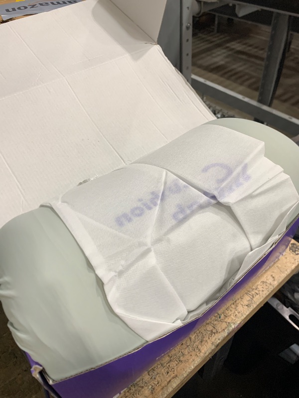 Photo 1 of C CUSHION LAB Deep Sleep Pillow, Patented Ergonomic Contour Design for Side & Back Sleepers, Orthopedic Cervical Shape Gently Cradles Head & Provides Neck Support & Shoulder Pain Relief - Calm Grey