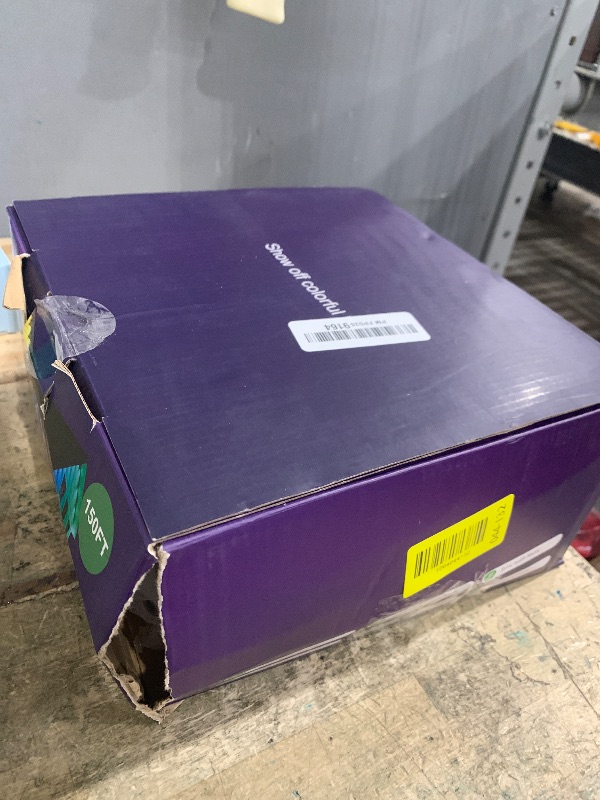 Photo 1 of ***(PARTS ONLY/ NON FUNCTIONAL)***ISOPHO Permanent Outdoor Lights, RGB Smart String Lights with 75 Scene Modes, 150ft Eaves LED Light, Waterproof IP67, Great for All Holidays, Parties, Halloween, Christmas, App and Remote Control