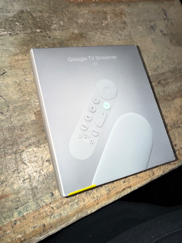 Photo 1 of Google TV Streamer 4K - Fast Streaming Entertainment on Your TV with Voice Search Remote - Watch Movies, Shows, Live TV, and Netflix in 4K HDR - Smart Home Control - 32 GB of Storage - Hazel