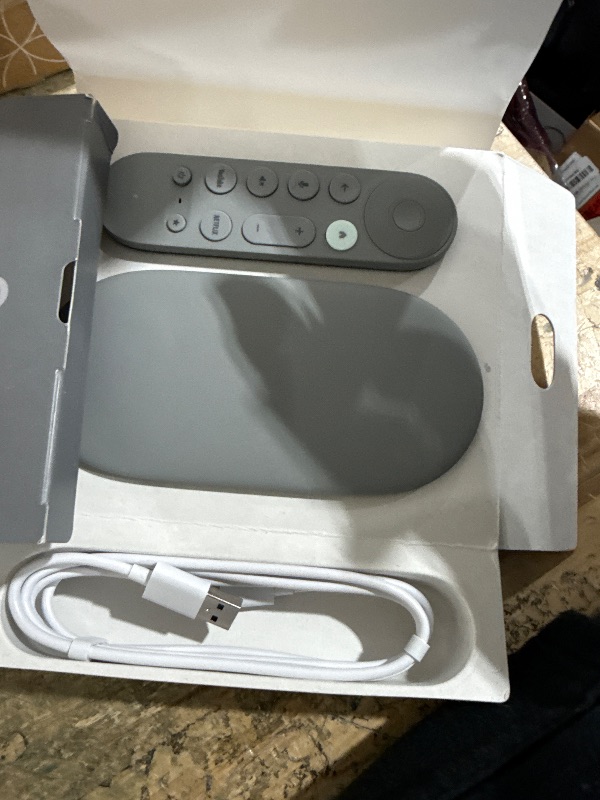 Photo 1 of Google TV Streamer 4K - Fast Streaming Entertainment on Your TV with Voice Search Remote - Watch Movies, Shows, Live TV, and Netflix in 4K HDR - Smart Home Control - 32 GB of Storage - Hazel