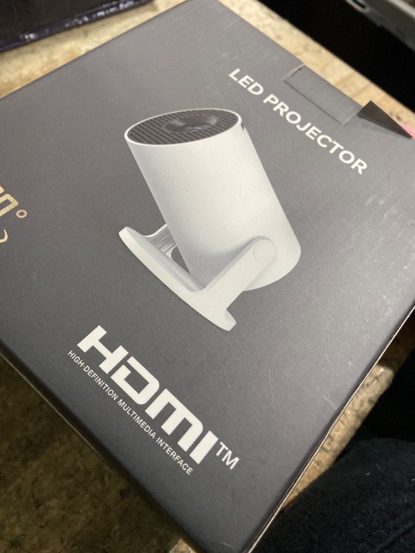 Photo 1 of *****************no cable or remote*************
Mini Portable Projector 4K WiFi 6 BT 5.2 Upgraded Portable Projector Full HD Supported for Phone /PC /TV /HDMI /PS5 /Laptop Auto Keystone Home Theater 180° Rotation [Built-in App] White