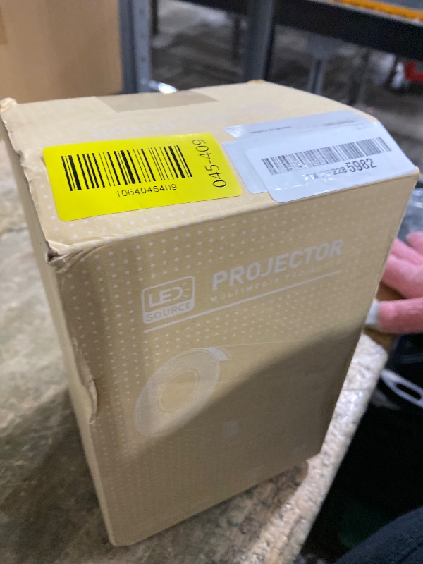 Photo 1 of **FOR PARTS ONLY**
Mini Projector, Support 4K 1080P Portable Projector with Dual Band WIFI6 5G Wireless 5.2 Bluetooth Android 11, 160 ANSI Lumens, 180° Rotatable, Auto Keystone Correction,35"-130" Screen Video Projector