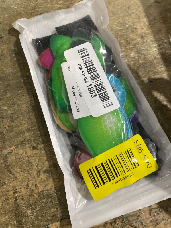 Photo 1 of 100Pcs Christmas Reflective Car Refrigerator Magnets Decorations Set, 60Pcs Reflective Bulb Light Magnets with 40Pcs Lines Magnetic Car Stickers for Garage Xmas Holiday Birthday Mailbox Decor