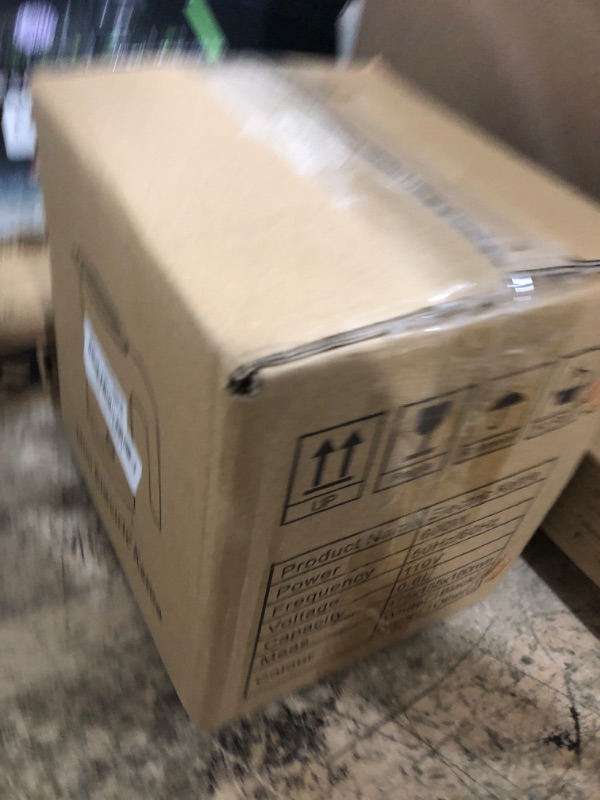 Photo 1 of 0.5L Small Portable Electric Tea Kettle Stainless Steel, Travel Mini Electric Coffee Kettle, Hot Water Boiler Heater for Business Trip, Camping, Travel, Office (White)