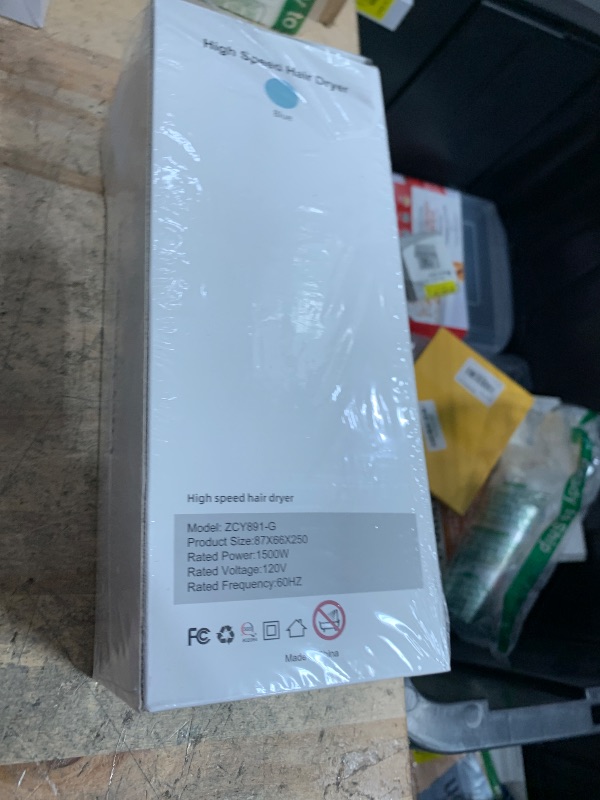 Photo 1 of Hair Dryer, 130000 RPM High Speed Blow Dryer for Fast Drying, 300 Million Negative Ions, Heat-Control & Lightweight, Blue