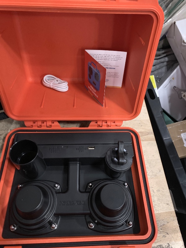Photo 4 of DemerBox: Waterproof, Portable, and Rugged Outdoor Bluetooth Speakers. Loud Sound, Deep Bass, 40+ hr Battery Life, Dry Box + USB Charging, Multi-Pairing Party Mode. Built to Last