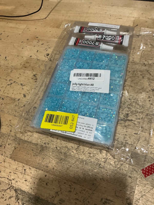 Photo 1 of 31000Pcs Light Blue AB Rhinestones for Bedazzling, Bedazzler Kit with Flatback Rhinestones for Clothes Crafting Crafts Nails, 2,3,4,5,6mm Flat Back Resin Crystal Bedazzling Kit with B 7000 Glue Clear
