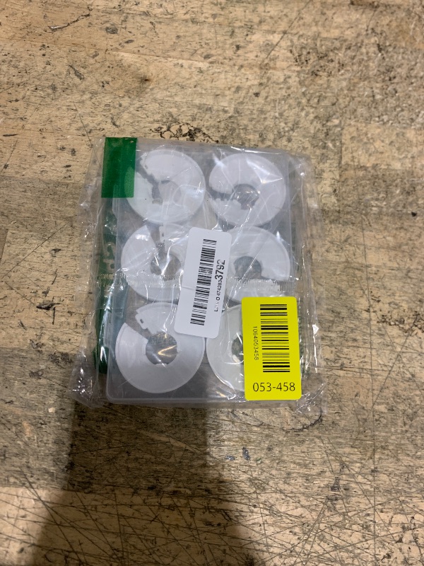 Photo 1 of 6Pcs Fit 1/2 Inch Flange Water Pipe Cover Decoration, 16mm(5/8") Plastic PP escutcheon plate, 1/2 Inch Wall Pipe Tube Decoration