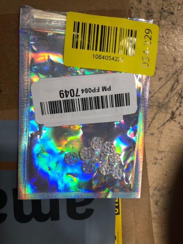 Photo 1 of 10Pcs Transparent Diameter 0.313'' (8mm) Glass Screen Filters Small Pipe Screens High Borosilicate Glass Screen with 7 Honeycomb Holes?Lab Filters