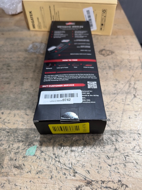 View 2 of 220+ lbs Plantar Fasciitis High Arch Support Insoles Men Women - Flat Feet Orthotic Inserts Standing All Day - Work Boot Shoe Insoles - Shoe Sole Flat Foot Heavy Men