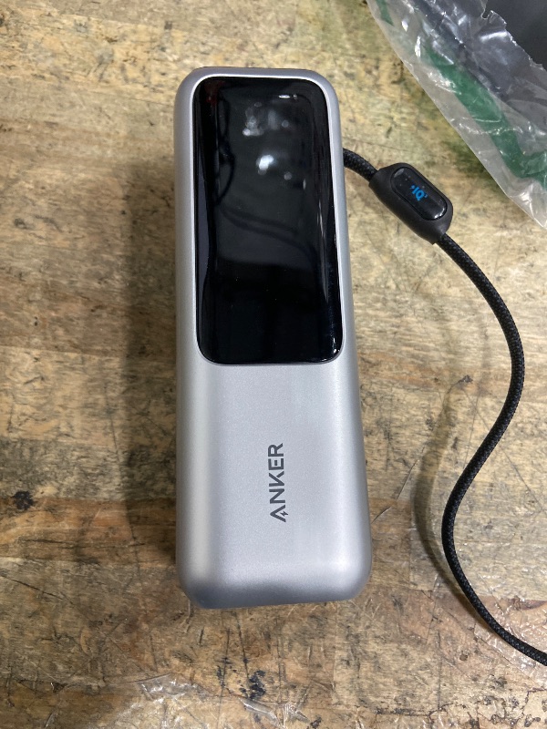 Photo 1 of ***(PARTS ONLY/MAJOR DAMAGE/ NON FUNCTIONAL)***Anker Laptop Power Bank, 25,000mAh Portable Charger with Triple 100W USB-C Ports, Built-in Retractable Cables, Flight-Approved for Travel, iPhone 17/16 Series, MacBook, Samsung, and More