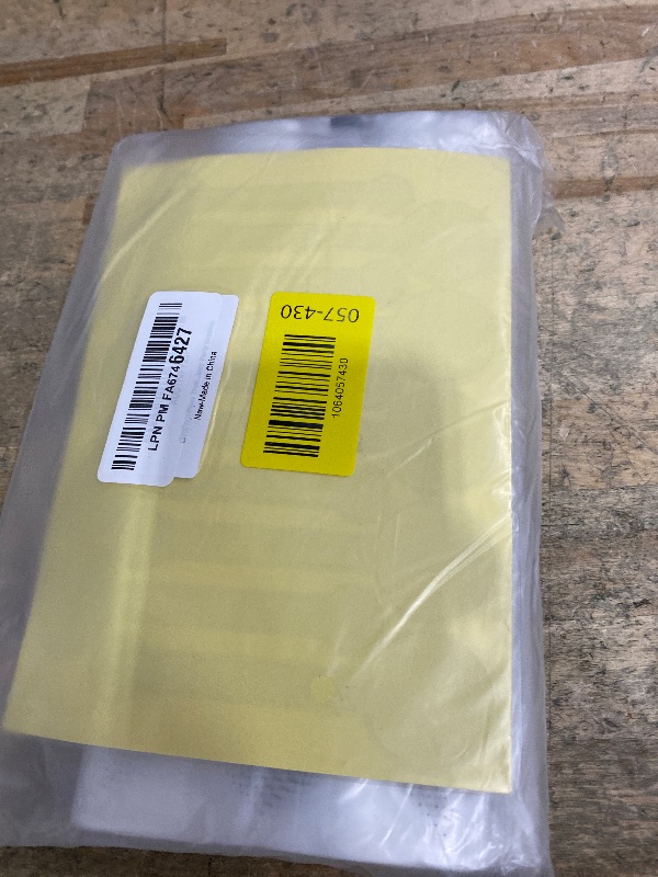 Photo 1 of (200Pcs)100pcs Translucent Plastic Bags/Bakery Bags with 100pcs Hand made Stickers for Cookie Cake Chocolate Candy Snack Wrapping Good for Bakery Party Supplies