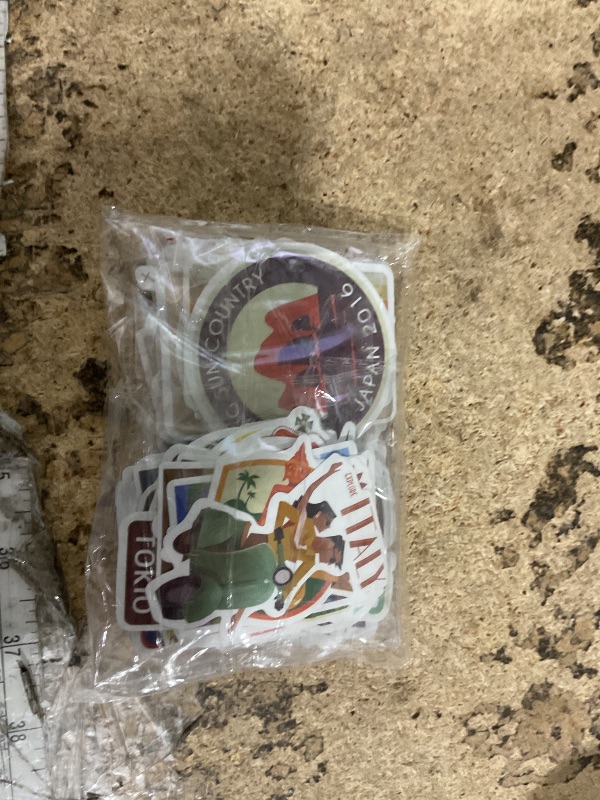 Photo 1 of 150Pcs World Travel Stickers Pack, Waterproof Vinyl Luggage Stickers for Suitcases Laptop Water Bottle Journals - Unique Country & Landmark Decals for Scrapbooking Car Bikes Notebooks