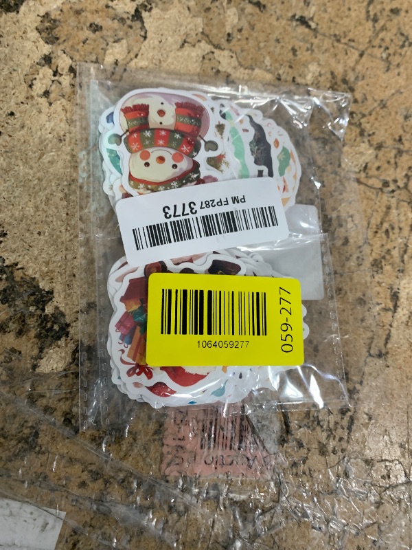 Photo 1 of 100PCS Christmas Stickers, Thickened Backing Christmas Stickers, Vinyl Xmas Party Favors Sticker Bulk, Waterproof Santa Claus Sticker Stocking Stuffers for Xmas Decoration |Easier to Peel Off