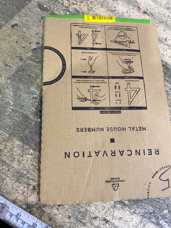 Photo 1 of 12 Inch Modern Floating House Numbers for Outside | Large Metal House Numbers for Outdoors | Black Coated Rust-Proof Home Address Numbers/Plaques | Metal Numbers