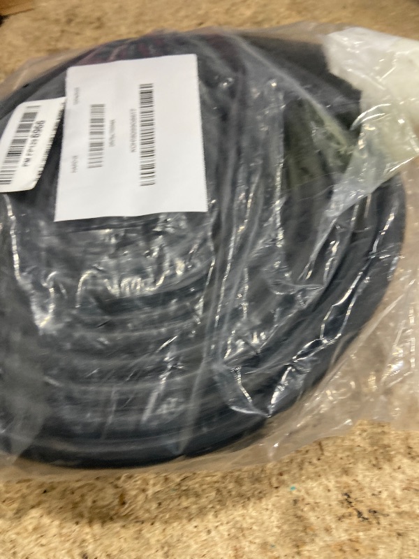Photo 1 of 16.5 FT Garage Door Bottom Seal Rubber 0.19" P Bulb Bottom Garage Weather Stripping for Single Channel, Flexible Weatherproof Replacement Strip Seal Fits 16.5FT Wide, Black