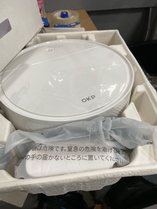 View 2 of *** PARTS ONLY *** OKP K5 Pro Robot Vacuum and Mop, 3 in 1 Mopping Robotic Vacuum with 5000Pa Suction Power, 180 Mins Runtime, Quiet Design, Wi-Fi/APP/Alexa/Remote Control, Good for Hard Floors and Pet Hair Pick Up