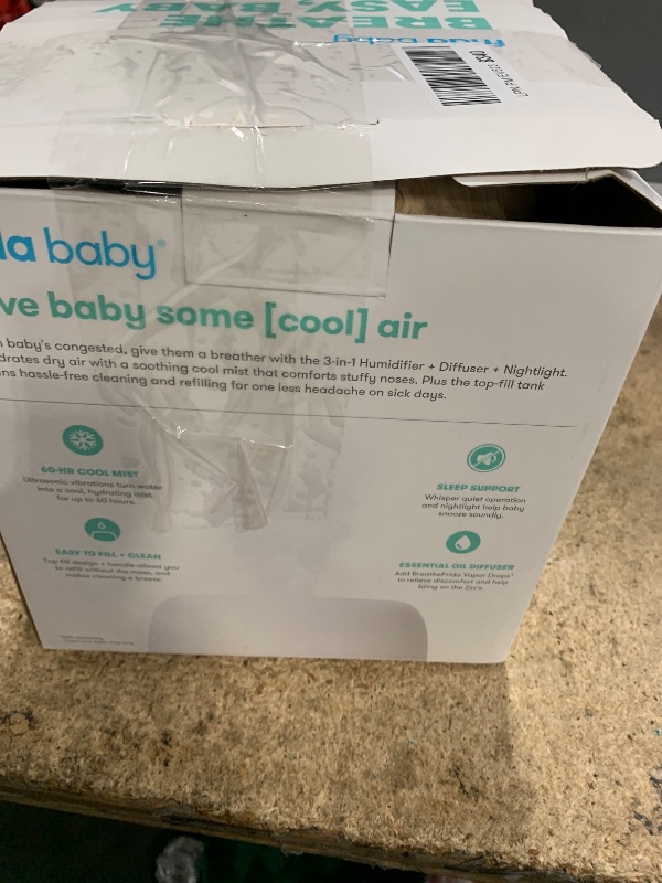 Photo 1 of ***PARTS ONLY*** ***NONFUNCTIONAL*** Homedics Cool Mist Ultrasonic Humidifier, 8-Colors Night Light, 0.66 Gal Top-Fill Tank, 24Hr Runtime, 3 Mist Settings, 360° Mist for 329 sq ft Rooms, Aromatherapy, Clean Tank Tech, Auto Shutoff