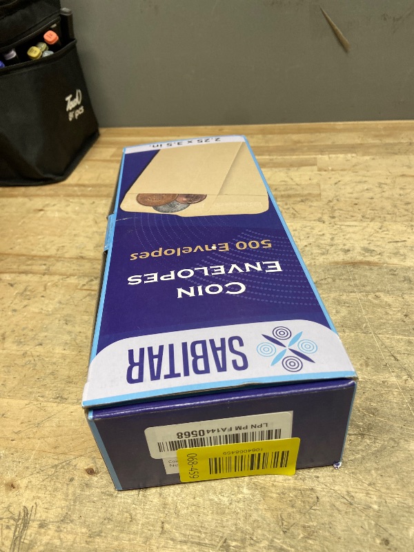 Photo 1 of #1 Coin Envelopes Durable Kraft 2.25"x3.5", 500 Pcs Small Key Envelope with Gummed Flap, Seed Envelopes for Storing Seeds, Tip Envelope for Cash