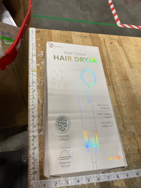 Photo 1 of (OUTLET)slopehill 110,000 RPM Professional Hair Dryer - 0.8lb Ultra-Lightweight, 2 Billion Ion Technology for 98% Frizz Reduction, AI Smart-Temp Control, Magnetic Attachments for All Hair Types (Pink)