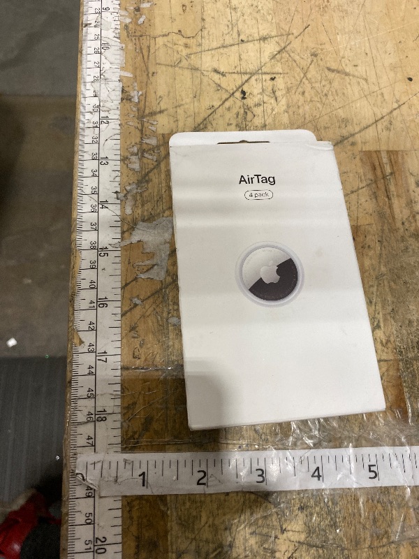 Photo 1 of **FACTORY SEALED* Apple AirTag 4 Pack. Keep Track of and find Your Keys, Wallet, Luggage, Backpack, and More. Simple one-tap Set up with iPhone or iPad