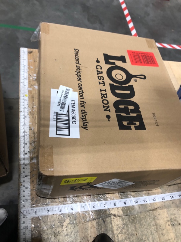 Photo 1 of **FACTORY SEALED** Lodge 6 Quart Enameled Cast Iron Dutch Oven with Lid – Dual Handles, Oven Safe up to 500°F, Stovetop Compatible – Marinate, Cook, Bake, Refrigerate & Serve – Oyster White