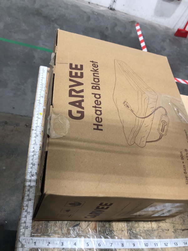 Photo 1 of **Product is FACTORY SEALED** GarveeHome Electric Blanket Queen with Dual Controls, Heated Blanket Queen Size, Velvet Soft Heating Blankets, 4 Heat Settings & 10H Auto Off, Machine Washable, ETL Certified, 84" x 90" Grey