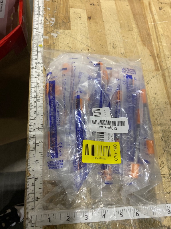 Photo 1 of 0.5ml/cc 30G 5/16 Inch , U-100 Syringes, Individual Package Pack of 30