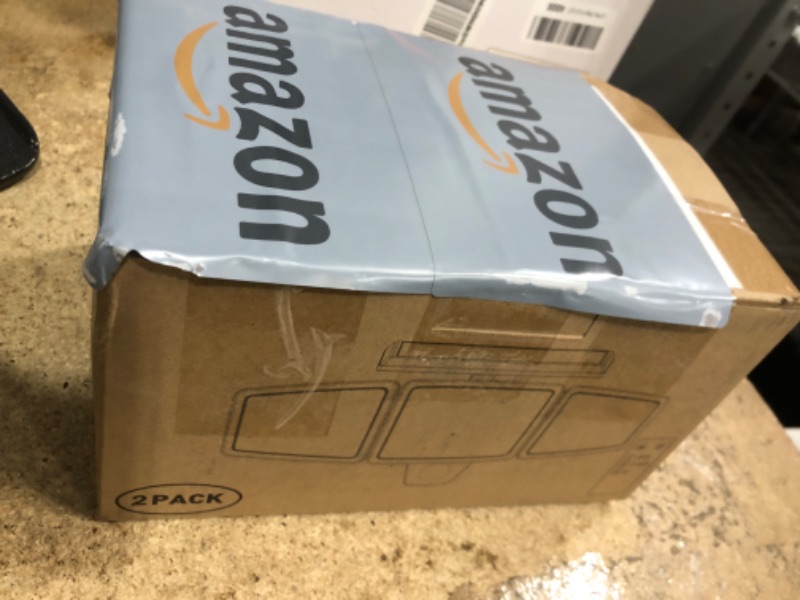 Photo 1 of ***MISSING ONE**** Tuffenough Solar Outdoor Lights 2500LM 210 LED Security Lights with Remote Control,3 Heads Motion Sensor Lights, IP65 Waterproof,270° Wide Angle Flood Wall Lights with 3 Modes(2 Packs)