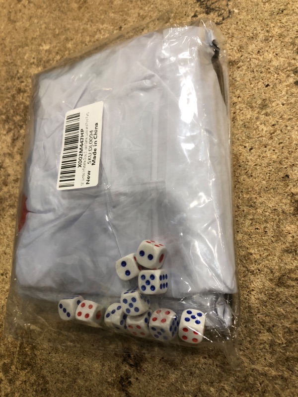 Photo 1 of 13" Jumbo Inflatable Dice, 2pack Outdoor Fun Giant Inflatable Dice Set and 12mm 10pcs Dice for Indoor and Outdoor Broad Game, Ludo and Pool Party