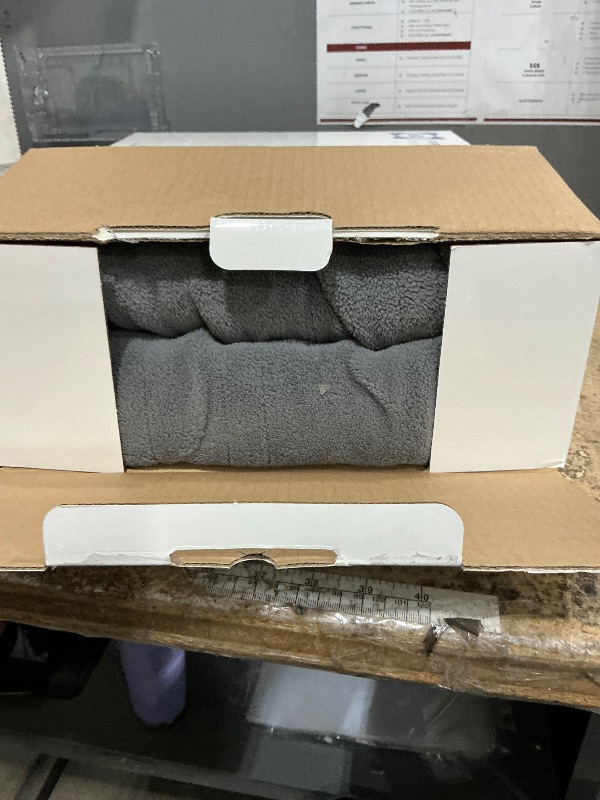 View 3 of *MISSING PLUG* Blanket Full Size 72"*84",Super Cozy Faux Fur to Sherpa Reversible Heated Blanket Full Size with 10 Heating Levels & 1-12 Hours Auto Off Overheating Protection Machine Washable,Grey
