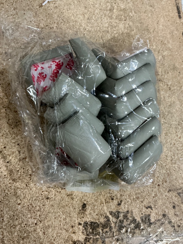 Photo 1 of 12 Pack Corner Protector Baby Proofing Corners and Edge Guards, Soft Safety Pre-Taped Rubber Foam Furniture Bumper for Fireplace, Table, Stair, Cabinet (Gray)