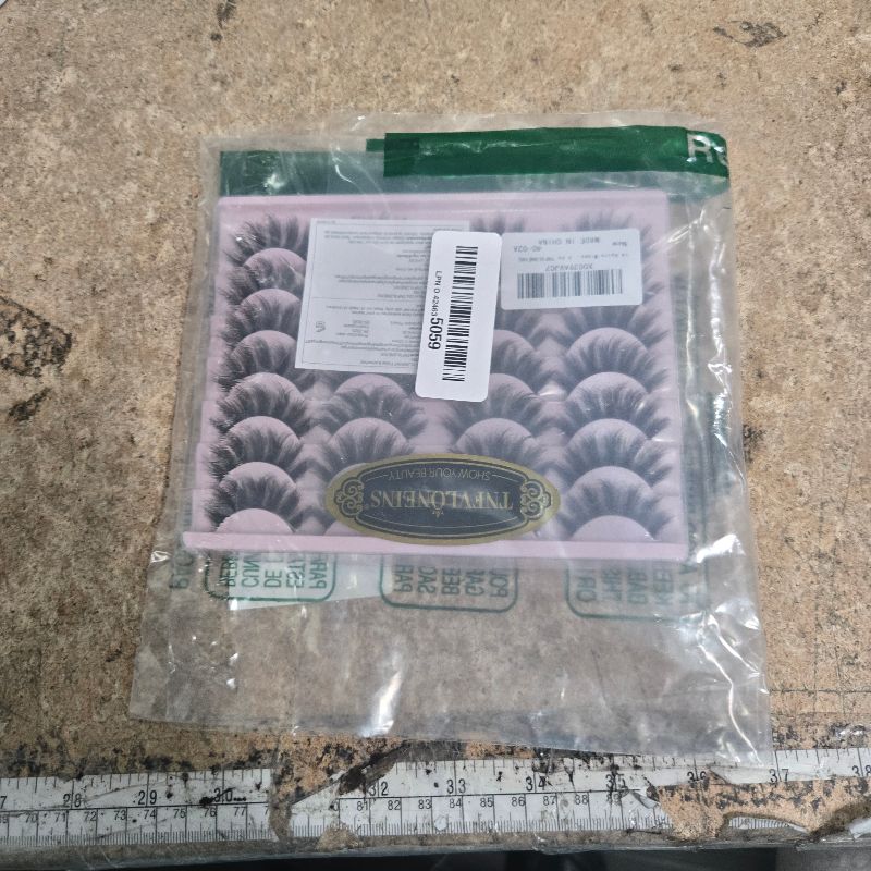 Photo 1 of 14 Pairs Wispy Mink Lashes False Eye Lashes Natural Look 5D Volume 16mm Fake Eyelashes Pack by TNFVLONEINS