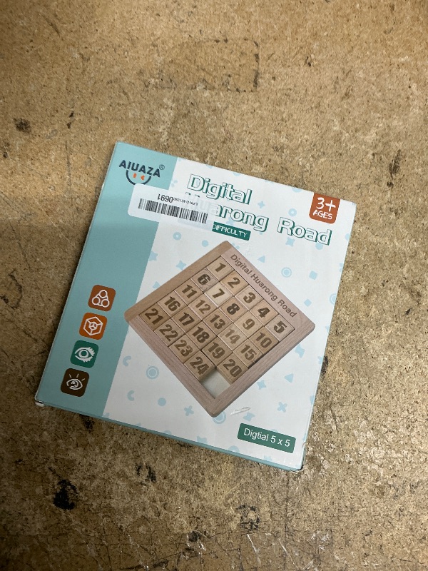 Photo 1 of AIUAZA Wooden Number Sliding Puzzle?Brain Teasers Toy Tangram Slide Puzzle Game?Sequential Puzzles Board Game?Educational Toys for Kids and Adults?Number 1-24?