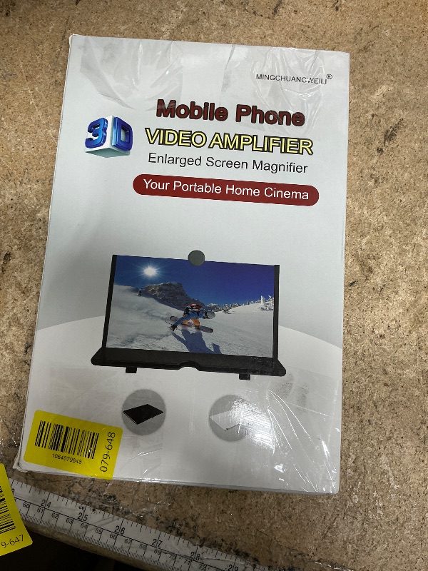 Photo 1 of 14 Inch Smartphone Screen Magnifier 3D HD Foldable Amplifier Phone Stand with Adjustable Angle Gift for Mom Dad Family Portable Universal Enlarger Movies Gaming Video