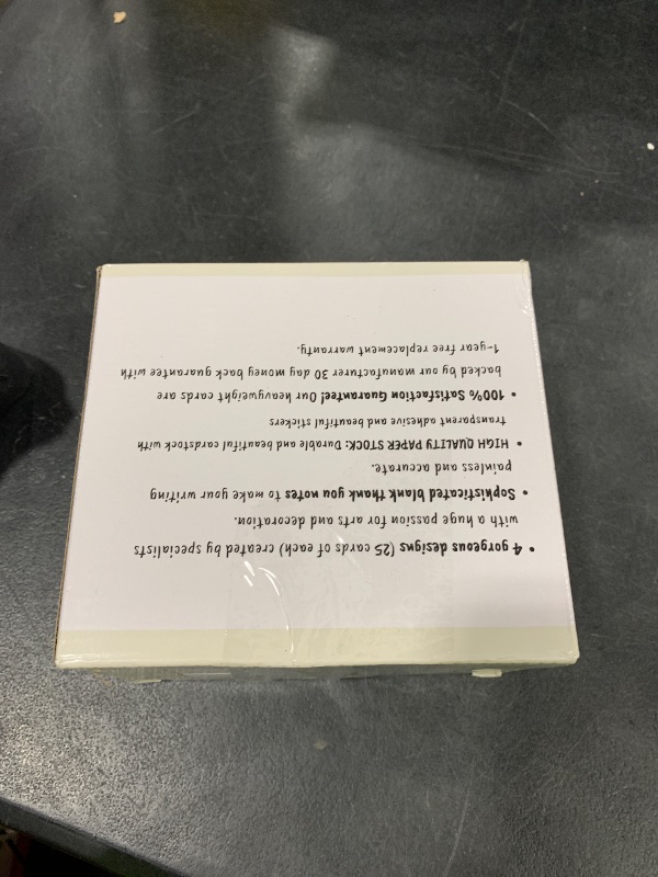 Photo 1 of 100 Bulk Thank You Cards with Kraft Envelopes and Stickers - 4 Minimalistic Designs Blank Thank You Notes with Envelopes and Heart for Business Wedding Bridal Gift Baby Shower Business Graduation