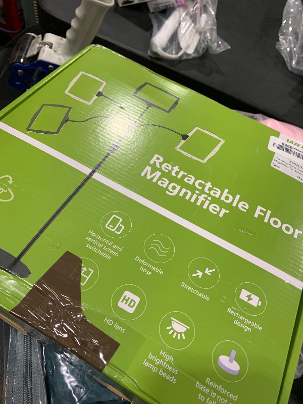 Photo 1 of 10X Magnifying Glass, with Light and Stand, 3 Light Modes Rechargeable Floor Magnifying,Suitable for Reading, Sewing, Crafts, DIY, Embroidery, Close Work. Magnifiers for Seniors