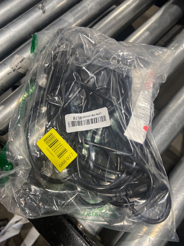 Photo 1 of 10 FT (2Pack) 13A 1625W 16/3 Black Extension Cord, Indoor Extension Cord for Laptops, Coffee Makers, Office Home Appliances, 3 Prong Resistant Cable Flexible, 125V ETL Listed