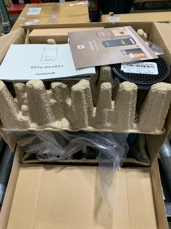 Photo 1 of Nespresso Vertuo Plus Deluxe Coffee and Espresso Maker by De'Longhi, Matte Black with Aeroccino Milk Frother