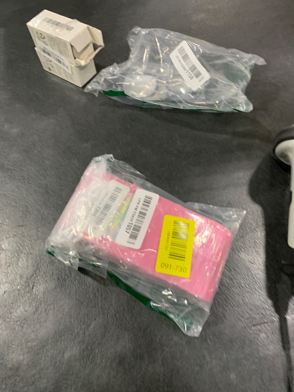 Photo 1 of 100 Pieces Resealable Mylar Bags, Small Holographic Packaging Bags, Smell Proof Mylar Bags for Food Storage/Jewelry/Eyelash for Small Business (Pink, 3x4.7 Inch)