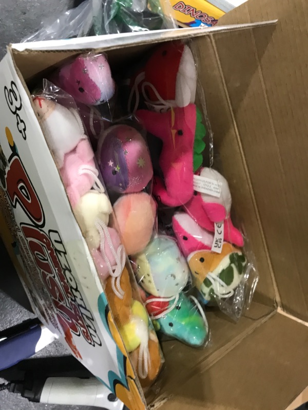 Photo 1 of 72 Pack Mini Stuffed Animal, Assorted Plush Toy (Dinosaur, Zoo, Ocean), Party Favors for Kid, Perfect for Claw Machine Filler, Goody Bag Stuffers, Keychain, Carnival Prizes, Classroom Reward Gift Bulk