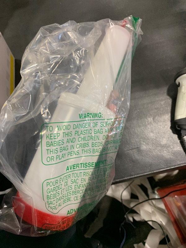 Photo 1 of 1 qt Plastic Quick Pour Storage Container Bottle - with Red Spout and Lid - Bar Storage Bottle - 3 1/2" x 3 1/2" x 13" - 1ct Box - Bar Lux - Restaurantware